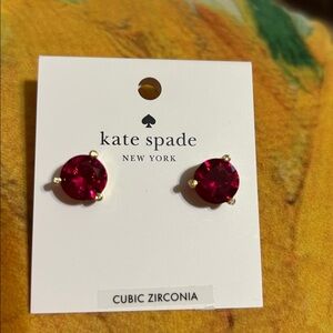 kate spade Rise and Shine Festive Pink Stud Earrings